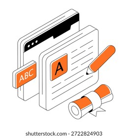 An illustration design of article writing