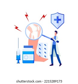 Illustration design background arthritis day. Arthritis vector illustration design.