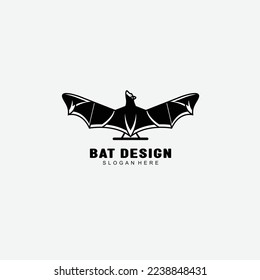 illustration design bat logo colorful