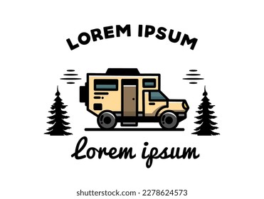 Illustration design of a big overland car badge
