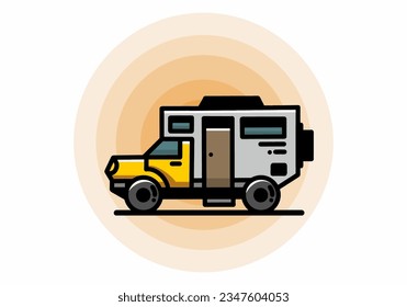 Illustration design of a big overland car badge