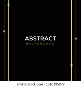 Illustration Design Black background with golden Color. Holiday Decorative element for the card, invitation