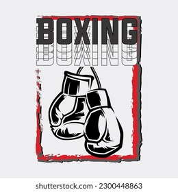 illustration design a Boxing Glove for a Sports t-shirt, 