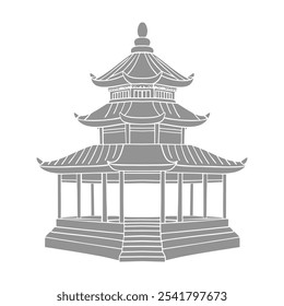 illustration design for a Buddhist place of worship