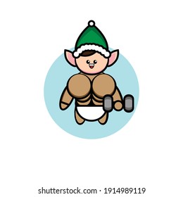 Illustration design of a burly dwarf character