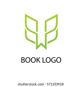 Illustration design of business logotype abstract education simple sign. Logo design abstract book vector template