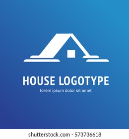 Illustration design of business logotype abstract building simple sign. Logo design abstract house vector template