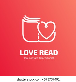 Illustration design of business logotype abstract education simple sign. Logo design abstract book vector template. Ebook icon