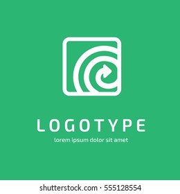 Illustration design of business logotype progress arrow flat simple sign. Logo abstract design arrow vector template