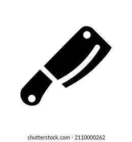 illustration design, butcher knife shape vector