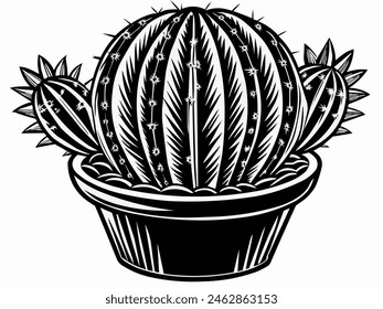 Illustration design of cactus plant 