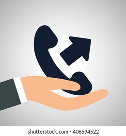 Illustration design of call center, editable vector