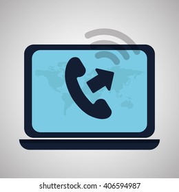 Illustration design of call center, editable vector