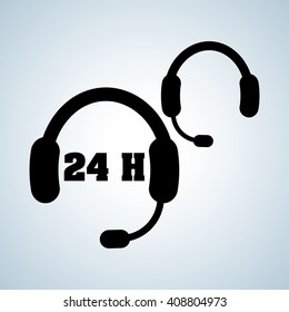 Illustration design of call center, editable vector