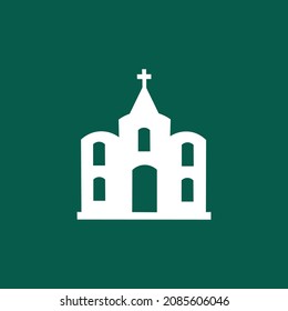 Illustration Design Of Catholic Religious Places Of Worship Icon, In A Simple And Easy Style