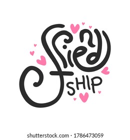 illustration Design for celebrating Friendship Day, International Day of Friendship vector  
