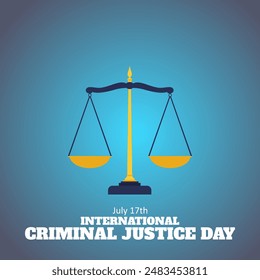 illustration design for celebrating world day for international criminal justice