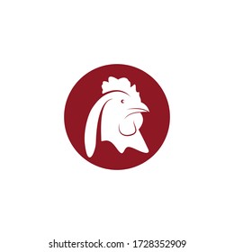 illustration design chicken head vector