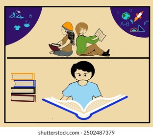 Illustration design to commemorate International Literacy Day