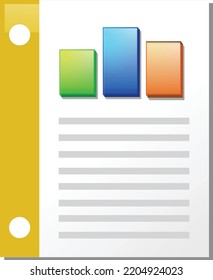 Illustration design concept
icon of binder file text 