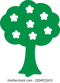 Illustration design concept
icon of tree flower 
