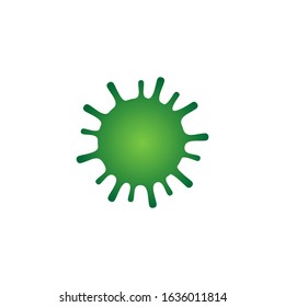 Illustration design of Corona virus found in Wuhan. 2019-nCoV virus icon