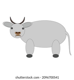 illustration design of a cow with some various concept design