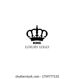illustration design of Crown Logo Template vector icon