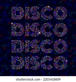 Illustration design disco retro vector party background. abstract background