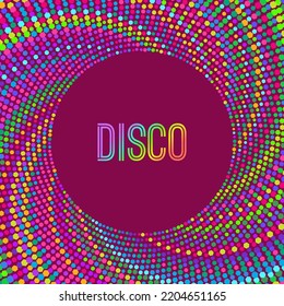 Illustration design disco retro vector party background. abstract flyer