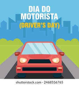 illustration design Drivers day or Dia do Motorista