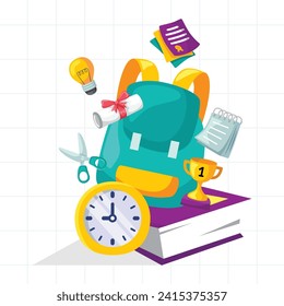 Illustrationsdesign für die Schule
