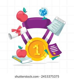 Illustration design for education school
