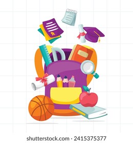 Illustration design for education school