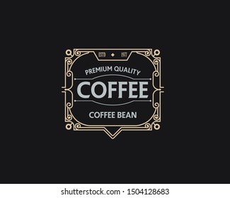 illustration design element retro decorative for wedding, invitation, logo design template
