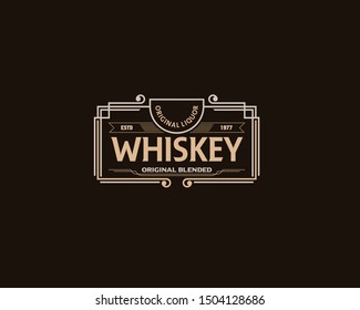 illustration design element retro decorative for wedding, invitation, logo design template