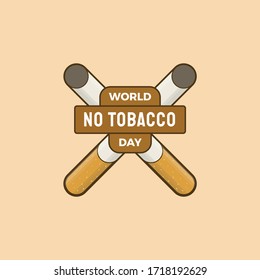 illustration and design element for world no tobacco day on may 31