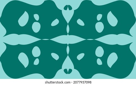 illustration design of emerald and green color abstract vintage mandala background perfect for wallpaper, patterns and sign