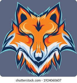 illustration design esports fox logo