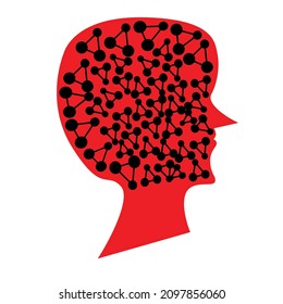 diseño de ilustración de caracteres faciales con varios conceptos de diseño de estilo