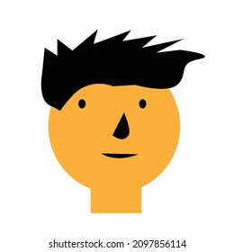 illustration design of a face characters with some various style design cocnept