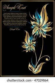 illustration for design with flower
