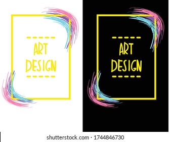 Illustration design frame can be used for the frame background layout, flyer