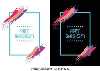 Illustration design frame can be used for the frame background layout, flyer