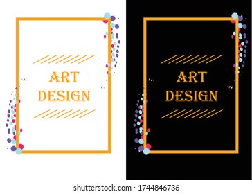 Illustration design frame can be used for the frame background layout, flyer