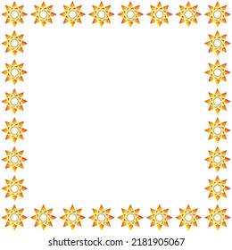 illustration design of frame with floral motif, abstract background, background, flowers