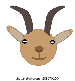 illustration design of a goat in various concept design style