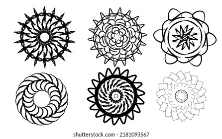 illustration design graphic of monochrome pattern, simple decoration.