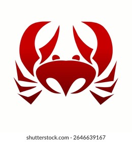 illustration design graphic of tribal art crab tattoo