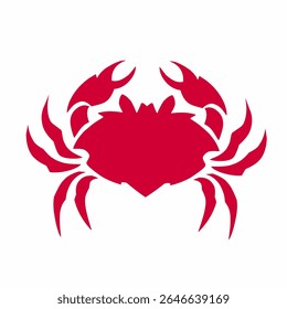 illustration design graphic of tribal art crab tattoo